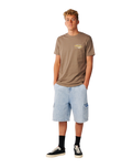The Rip Curl Mens S-Series VC Peaks T-Shirt in Walnut