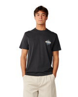 The Rip Curl Mens Disorder Burst T-Shirt in Washed Black