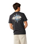 The Rip Curl Mens Disorder Burst T-Shirt in Washed Black