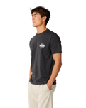 The Rip Curl Mens Disorder Burst T-Shirt in Washed Black