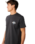 The Rip Curl Mens Disorder Burst T-Shirt in Washed Black