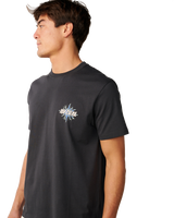 The Rip Curl Mens Disorder Burst T-Shirt in Washed Black