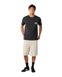 The Rip Curl Mens Disorder Burst T-Shirt in Washed Black