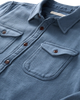 The Outerknown Mens Chroma Blanket Shirt in Marine