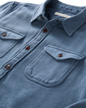 The Outerknown Mens Chroma Blanket Shirt in Marine