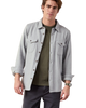 The Outerknown Mens Blanket Shirt in Heather Grey