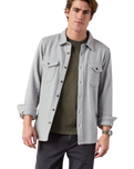 The Outerknown Mens Blanket Shirt in Heather Grey