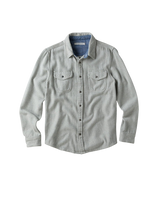 The Outerknown Mens Blanket Shirt in Heather Grey