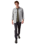 The Outerknown Mens Blanket Shirt in Heather Grey