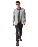 The Outerknown Mens Blanket Shirt in Heather Grey