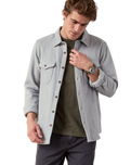The Outerknown Mens Blanket Shirt in Heather Grey
