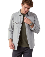 The Outerknown Mens Blanket Shirt in Heather Grey