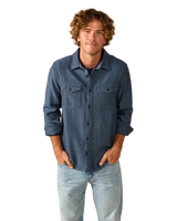 Blanket Shirt in Indigo Dual-Tone