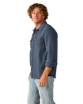 Blanket Shirt in Indigo Dual-Tone