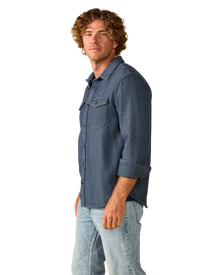 Blanket Shirt in Indigo Dual-Tone