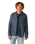 Blanket Shirt in Indigo Dual-Tone