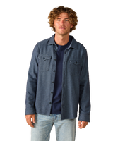 Blanket Shirt in Indigo Dual-Tone