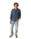 Blanket Shirt in Indigo Dual-Tone
