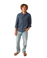 Blanket Shirt in Indigo Dual-Tone