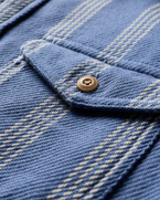 Blanket Shirt in Solimar Blue Skyline Stripe
