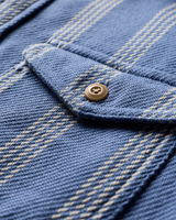 Blanket Shirt in Solimar Blue Skyline Stripe