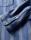 Blanket Shirt in Solimar Blue Skyline Stripe