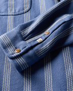 Blanket Shirt in Solimar Blue Skyline Stripe