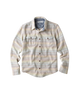 The Outerknown Mens Blanket Shirt in Sunrise Mojave Stripe