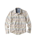 The Outerknown Mens Blanket Shirt in Sunrise Mojave Stripe