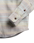 The Outerknown Mens Blanket Shirt in Sunrise Mojave Stripe