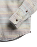 The Outerknown Mens Blanket Shirt in Sunrise Mojave Stripe