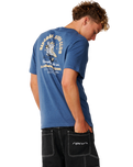 Shaper Address Relaxed Update T-Shirt in Light Navy