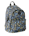 Double Dome Backpack in Black & Yellow