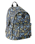 Double Dome Backpack in Black & Yellow