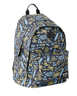 Double Dome Backpack in Black & Yellow