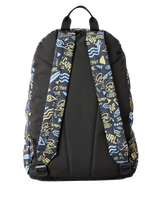 Double Dome Backpack in Black & Yellow