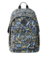 Double Dome Backpack in Black & Yellow