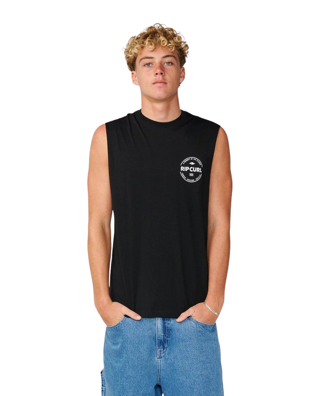 Staple Muscle Vest in Black