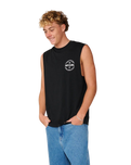 Staple Muscle Vest in Black