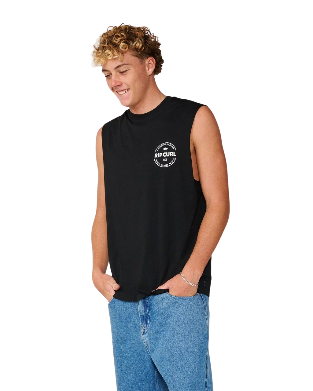 Staple Muscle Vest in Black
