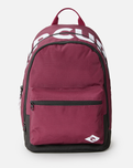The Rip Curl Double Dome Pro 24L Backpack in Maroon