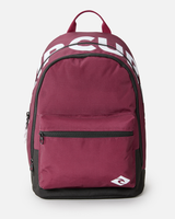 The Rip Curl Double Dome Pro 24L Backpack in Maroon