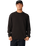 Premium Surf Waffle Long Sleeve T-Shirt in Washed Black
