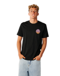 The Rip Curl Mens Wettie Passage Icon T-Shirt in Black