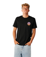 The Rip Curl Mens Wettie Passage Icon T-Shirt in Black