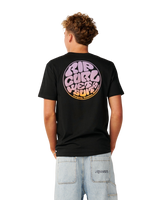 The Rip Curl Mens Wettie Passage Icon T-Shirt in Black