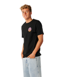 The Rip Curl Mens Wettie Passage Icon T-Shirt in Black