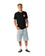 The Rip Curl Mens Wettie Passage Icon T-Shirt in Black