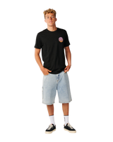 The Rip Curl Mens Wettie Passage Icon T-Shirt in Black