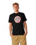 The Rip Curl Mens Circle Logo T-Shirt in Black